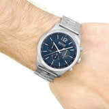  Shop Authentic Hugo Boss Professional Chronograph Blue Dial Silver Steel Strap Watch for Men - 1513527 - Luxxuri