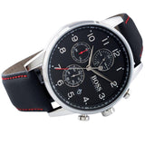  Shop Authentic Hugo Boss Navigator Black Dial Black Leather Strap Watch for Men - 1513535 - Luxxuri