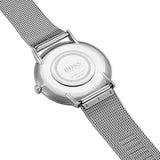  Shop Authentic Hugo Boss Horizon Quartz Blue Dial Silver Mesh Bracelet Watch For Men - 1513541 - Luxxuri