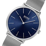  Shop Authentic Hugo Boss Horizon Quartz Blue Dial Silver Mesh Bracelet Watch For Men - 1513541 - Luxxuri