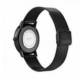  Shop Authentic Hugo Boss Horizon Quartz Black Dial Black Mesh Bracelet Watch For Men - 1513542 - Luxxuri