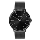  Shop Authentic Hugo Boss Horizon Quartz Black Dial Black Mesh Bracelet Watch For Men - 1513542 - Luxxuri