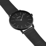  Shop Authentic Hugo Boss Horizon Quartz Black Dial Black Mesh Bracelet Watch For Men - 1513542 - Luxxuri