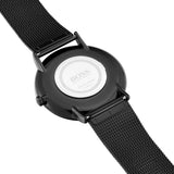  Shop Authentic Hugo Boss Horizon Quartz Black Dial Black Mesh Bracelet Watch For Men - 1513542 - Luxxuri