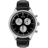  Shop Authentic Hugo Boss Companion Black Dial Black Leather Strap Watch for Men - 1513543 - Luxxuri