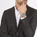  Shop Authentic Hugo Boss Companion Chronograph Grey Dial Silver Mesh Bracelet Watch For Men - 1513549 - Luxxuri