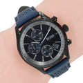  Shop Authentic Hugo Boss Grand Prix Chronograph Black Dial Blue Leather Strap Watch for Men - 1513563 - Luxxuri