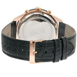  Shop Authentic Hugo Boss Talent Chronograph Black Dial Black Leather Strap Watch For Men - 1513580 - Luxxuri
