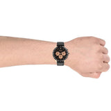  Shop Authentic Hugo Boss Talent Chronograph Black Dial Black Leather Strap Watch For Men - 1513580 - Luxxuri