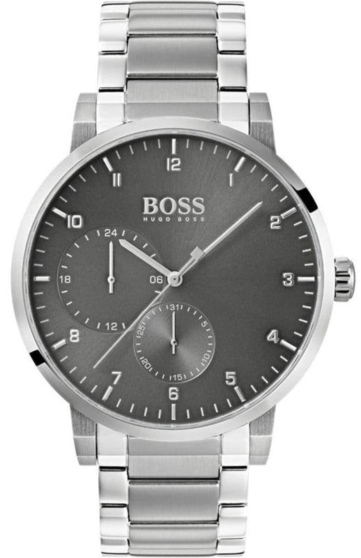  Shop Authentic Hugo Boss Oxygen Grey Dial Silver Steel Strap Watch for Men - 1513596 - Luxxuri
