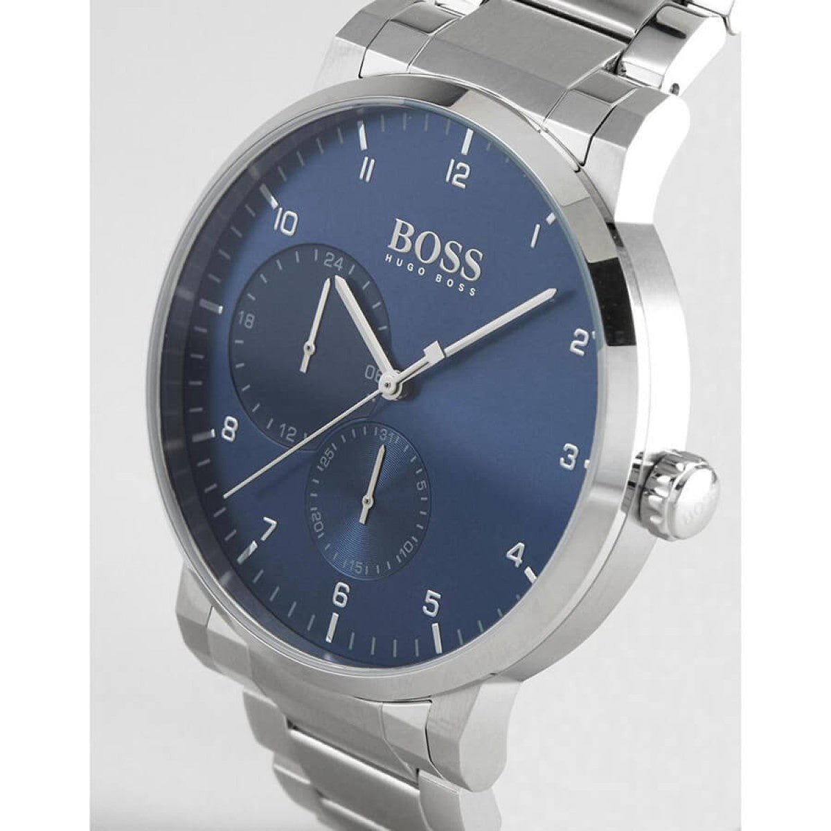  Shop Authentic Hugo Boss Oxygen Chronograph Blue Dial Silver Steel Strap Watch for Men - 1513597 - Luxxuri