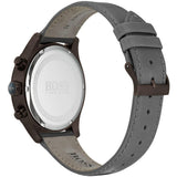  Shop Authentic Hugo Boss Grand Prix Silver Dial Grey Leather Strap Watch for Men - 1513603 - Luxxuri