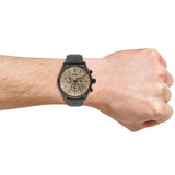  Shop Authentic Hugo Boss Grand Prix Silver Dial Grey Leather Strap Watch for Men - 1513603 - Luxxuri