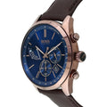  Shop Authentic Hugo Boss Grand Prix Blue Dial Brown Leather Strap Watch for Men - 1513604 - Luxxuri