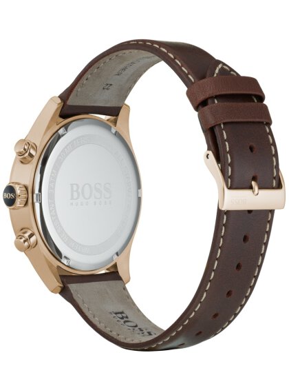  Shop Authentic Hugo Boss Grand Prix Brown Dial Brown Leather Strap Watch for Men - 1513605 - Luxxuri