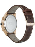  Shop Authentic Hugo Boss Grand Prix Brown Dial Brown Leather Strap Watch for Men - 1513605 - Luxxuri