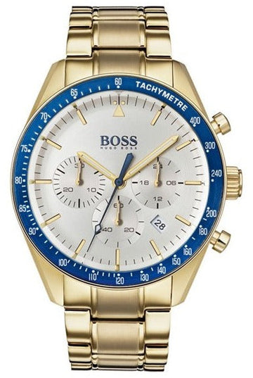  Shop Authentic Hugo Boss Trophy White Dial Gold Steel Strap Watch for Men - 1513631 - Luxxuri