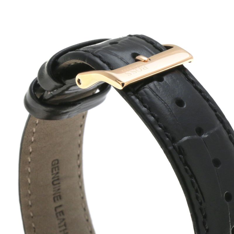  Shop Authentic Hugo Boss Corporal Black Dial Black Leather Strap Watch for Men - 1513638 - Luxxuri