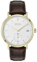  Shop Authentic Hugo Boss Corporal White Dial Brown Leather Strap Watch for Men - 1513640 - Luxxuri
