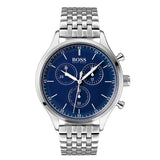  Shop Authentic Hugo Boss Companion Blue Dial Silver Steel Strap Watch for Men - 1513653 - Luxxuri