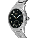  Shop Authentic Hugo Boss Legacy Black Dial Silver Steel Strap Watch for Men - 1513671 - Luxxuri