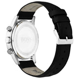  Shop Authentic Hugo Boss Navigator Black Dial Black Leather Strap Watch for Men - 1513678 - Luxxuri