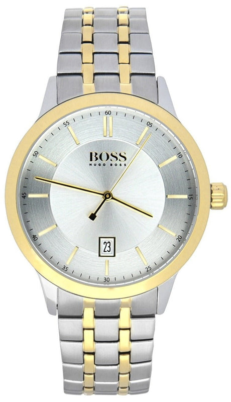  Shop Authentic Hugo Boss Classic Silver Dial Two Tone Steel Strap Watch for Men - 1513687 - Luxxuri