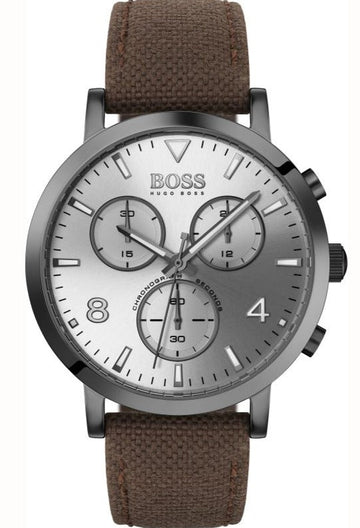  Shop Authentic Hugo Boss Spirit White Dial Brown Nylon Strap Watch for Men - 1513690 - Luxxuri