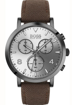  Shop Authentic Hugo Boss Spirit White Dial Brown Nylon Strap Watch for Men - 1513690 - Luxxuri