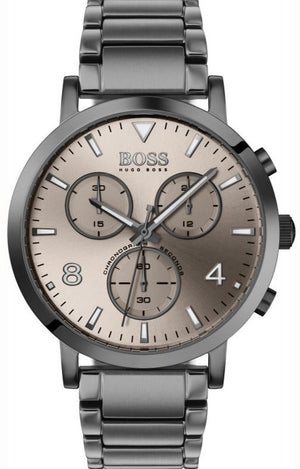  Shop Authentic Hugo Boss Spirit Chronograph Grey Dial Grey Steel Strap Watch for Men - 1513695 - Luxxuri