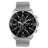  Shop Authentic Hugo Boss Ocean Edition Black Dial Silver Mesh Bracelet Watch for Men - 1513701 - Luxxuri