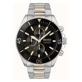  Shop Authentic Hugo Boss Ocean Edition Black Dial Two Tone Steel Strap Watch for Men - 1513705 - Luxxuri