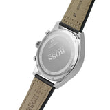  Shop Authentic Hugo Boss Pioneer Chronograph Black Dial Black Leather Strap Watch For Men - 1513708 - Luxxuri