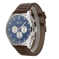  Shop Authentic Hugo Boss Pioneer Chronograph Blue Dial Brown Leather Strap Watch For Men - 1513709 - Luxxuri