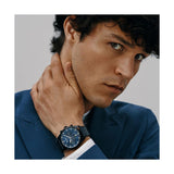  Shop Authentic Hugo Boss Pioneer Quartz Blue Dial Blue Leather Strap Watch For Men - 1513711 - Luxxuri