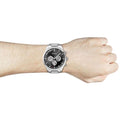  Shop Authentic Hugo Boss Ikon Black Dial Silver Steel Strap Watch for Men - 1512965 - Luxxuri