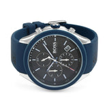  Shop Authentic Hugo Boss Velocity Black Dial Blue Rubber Strap Watch for Men - 1513717 - Luxxuri