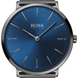  Shop Authentic Hugo Boss Horizon Blue Dial Black Mesh Bracelet Watch for Men - 1513734 - Luxxuri
