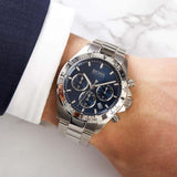  Shop Authentic Hugo Boss Hero Sport Blue Dial Silver Steel Strap Watch for Men - 1513755 - Luxxuri