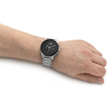  Shop Authentic Hugo Boss Peak Black Dial Silver Steel Strap Watch for Men - 1513762 - Luxxuri