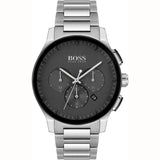  Shop Authentic Hugo Boss Peak Black Dial Silver Steel Strap Watch for Men - 1513762 - Luxxuri