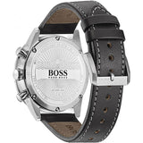  Shop Authentic Hugo Boss Aero Chronograph Black Dial Black Leather Strap Watch for Men - 1513770 - Luxxuri