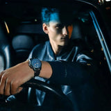  Shop Authentic Hugo Boss Nomad Blue Dial Brown Leather Strap Watch for Men - 1513773 - Luxxuri