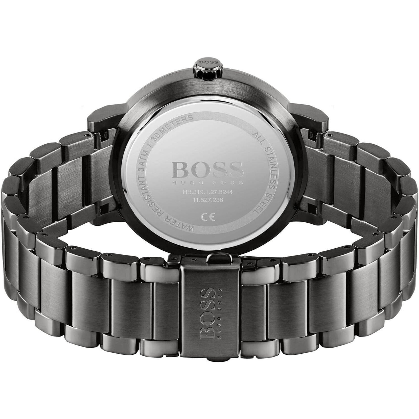  Shop Authentic Hugo Boss Spirit Chronograph Grey Dial Grey Steel Strap Watch for Men - 1513695 - Luxxuri