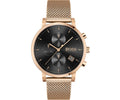  Shop Authentic Hugo Boss Integrity Black Dial Gold Mesh Bracelet Watch for Men - 1513808 - Luxxuri
