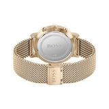  Shop Authentic Hugo Boss Integrity Black Dial Gold Mesh Bracelet Watch for Men - 1513808 - Luxxuri