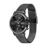  Shop Authentic Hugo Boss Integrity Black Dial Black Mesh Bracelet Watch for Men - 1513813 - Luxxuri