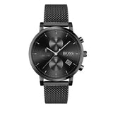  Shop Authentic Hugo Boss Integrity Black Dial Black Mesh Bracelet Watch for Men - 1513813 - Luxxuri