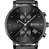  Shop Authentic Hugo Boss Integrity Black Dial Black Mesh Bracelet Watch for Men - 1513813 - Luxxuri