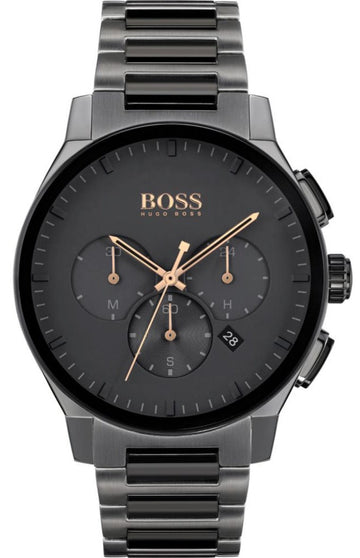 Shop Authentic Hugo Boss Peak Black Dial Black Steel Strap Watch for Men - 1513814 - Luxxuri